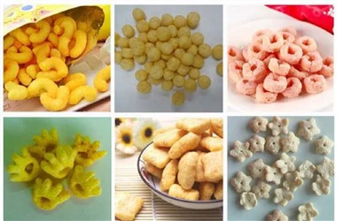 Crispy majs puff mad forarbejdning linje